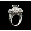 Image 3 : 7.14ctw Black Diamond Ring - 14KT White Gold