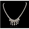 Image 2 : 14KT White Gold 9.75ctw Diamond Necklace