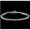 Image 1 : 14KT White Gold 4.80ctw Diamond Tennis Bracelet