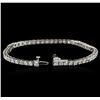 Image 3 : 14KT White Gold 4.80ctw Diamond Tennis Bracelet