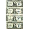 Image 1 : 1935 $1 Silver Certificate Lot of 4 Assorted Bills