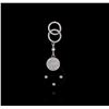 Image 1 : 14KT White Gold 8.51ct Onyx and Diamond Pendant