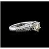 Image 2 : 1.88ctw Fancy Brown Diamond Ring - 18KT White Gold