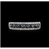 Image 1 : 14KT White Gold 1.02ctw Blue Diamond Ring