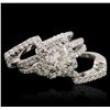 Image 3 : 14KT White Gold 2.25ctw Diamond Ring