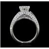 Image 3 : 18KT White Gold 1.80ctw Diamond Ring