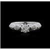 Image 1 : 18KT White Gold 1.04ctw Diamond Ring