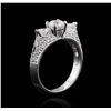 Image 3 : 18KT White Gold 1.04ctw Diamond Ring