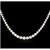 Image 1 : 14KT White Gold 4.62ctw Diamond Necklace