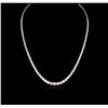 Image 2 : 14KT White Gold 4.62ctw Diamond Necklace