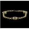 Image 1 : 14KT Yellow Gold 0.30ctw Diamond Evil Eye Bracelet