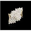Image 1 : 14KT Yellow Gold 1.52ctw Diamond Ring