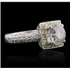 Image 2 : 18KT White Gold 2.20ctw Diamond Ring