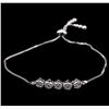 Image 1 : 0.90ctw Diamond Bracelet - 14KT White Gold