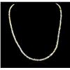 Image 1 : 14KT White Gold 52.12ctw Rough Diamond Necklace