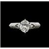Image 1 : GIA Cert 1.51ctw Diamond Ring - 18KT White Gold