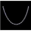 Image 2 : 14KT White Gold 37.72ctw Sapphire and Diamond Necklace