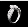 Image 3 : 0.86ctw Diamond Ring - 18KT White Gold