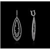 Image 2 : 14KT White Gold 4.66ctw Diamond Earrings