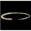 Image 3 : 0.20ctw Diamond Bangle Bracelet - 10KT Yellow Gold