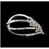 Image 3 : 14KT White Gold 0.58ctw Diamond Ring