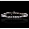 Image 1 : 14KT White Gold 7.33ctw Diamond Bracelet