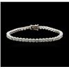Image 1 : 18KT White Gold 7.06ctw Diamond Tennis Bracelet
