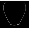Image 1 : 14KT White Gold 0.84ctw Diamond Necklace