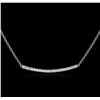 Image 2 : 14KT White Gold 0.84ctw Diamond Necklace
