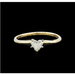 0.27ctw Diamond Solitaire Ring - 14KT Yellow Gold