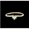 Image 1 : 0.27ctw Diamond Solitaire Ring - 14KT Yellow Gold