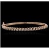 Image 1 : 14KT Rose Gold 1.59ctw Diamond Bracelet