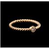 Image 2 : 0.09ct Diamond Ring - 14KT Rose Gold