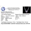 Image 3 : 14KT White Gold 1.35ct Pink Sapphire and Diamond Necklace