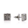 Image 2 : 14KT White Gold 0.69ctw Diamond Earrings