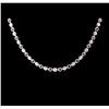 Image 2 : 14KT White Gold 6.92ctw Diamond Necklace