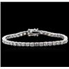 Image 1 : 14KT White Gold 6.13ctw Diamond Tennis Bracelet