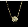 Image 1 : 14KT Yellow Gold 0.38ct Diamond Necklace