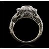 Image 3 : 18KT White Gold 2.58ctw Diamond Ring