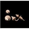 Image 2 : 0.65ctw Diamond Earrings - 14KT Rose Gold