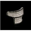 Image 2 : 14KT White Gold 2.53ctw Fancy Black Diamond Ring