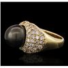 Image 2 : 14KT Yellow Gold 1.70ctw Diamond and Pearl Ring