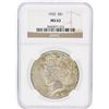 Image 1 : 1922 NGC MS63 Peace Silver Dollar