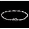 Image 2 : 2.20ctw Diamond Tennis Bracelet - 14KT White Gold
