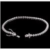Image 3 : 2.20ctw Diamond Tennis Bracelet - 14KT White Gold