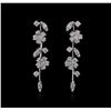 Image 1 : 14KT White Gold 2.62ctw Diamond Earrings