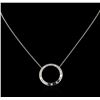Image 2 : 0.50ctw Diamond Necklace - 14KT White Gold