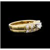 Image 2 : 0.90ctw Diamond Wedding Ring Set - 18KT Yellow Gold