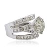 Image 2 : 18KT White Gold 14.79ctw Diamond Ring