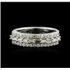 Image 1 : 14KT White Gold 0.85ctw Diamond Ring